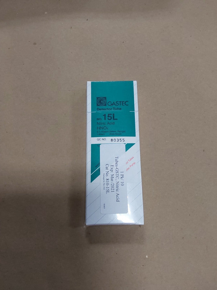GASTEC No. 15L Detector Tube, Box Of 10