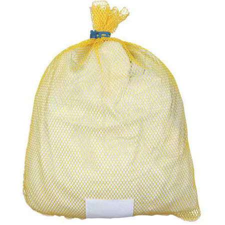 Zoro Select Id245167 Rubber Closure, Polyester, Laundry Bag, Yellow
