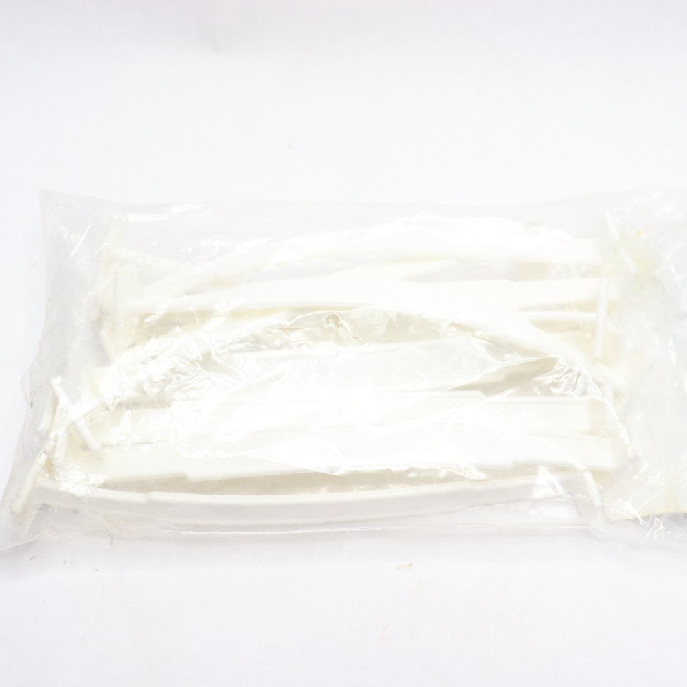 (10-Pk) MCCH Plastic Handle White 9/16" x 6-1/8"