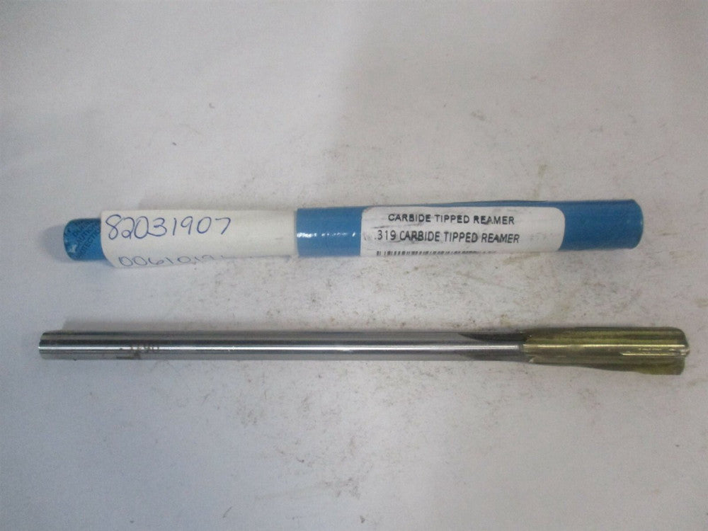 (2400.319) 0.319″ x 1-1/2" x 6" OAL 4-Flute Carbide-Tipped Chucking Reamer