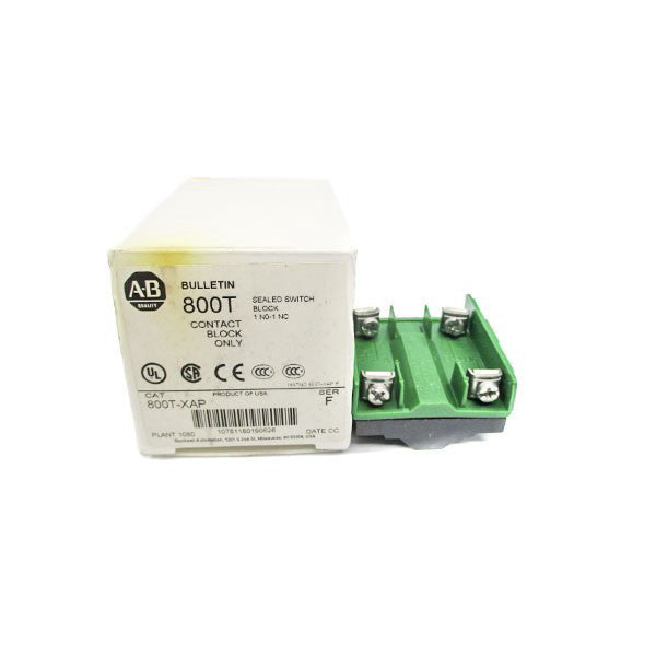 ALLEN BRADLEY 800T-XAP SER. F 600VAC (WH) NSMP