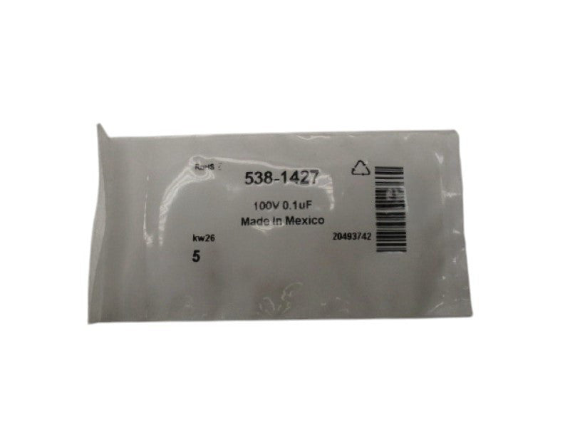KEMET C322C104K1R5TA 538-1427 CERAMIC CAPACITOR 100V 0.1UF NSMP
