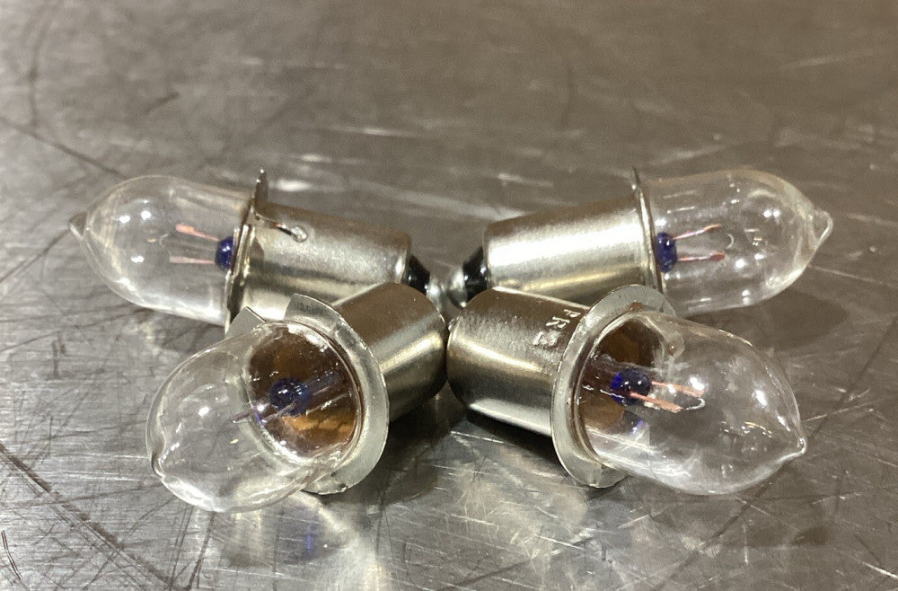 Lot Of 4 (4pcs) Mouser Chicago Miniature Incandescent Bass Flange Light Bulbs, 4