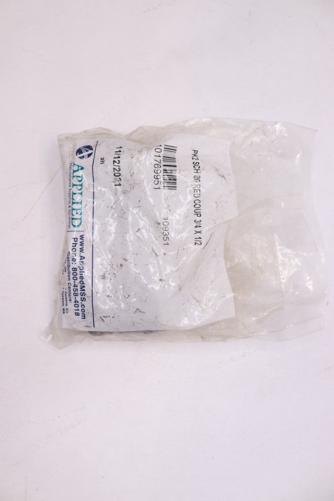 (2-Pk) Applied Red Coup Sch 80 3/4" x 1/2" 101769951