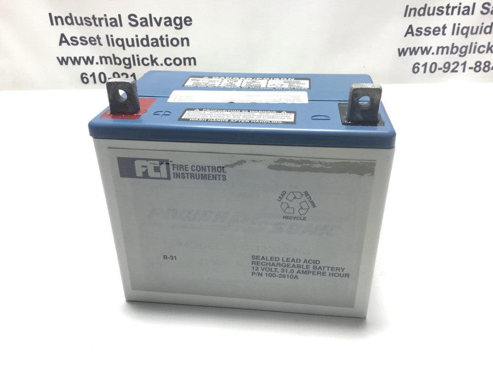 FCI 100-2610A 31 AH Lead Acid Battery Sealed Rechargable