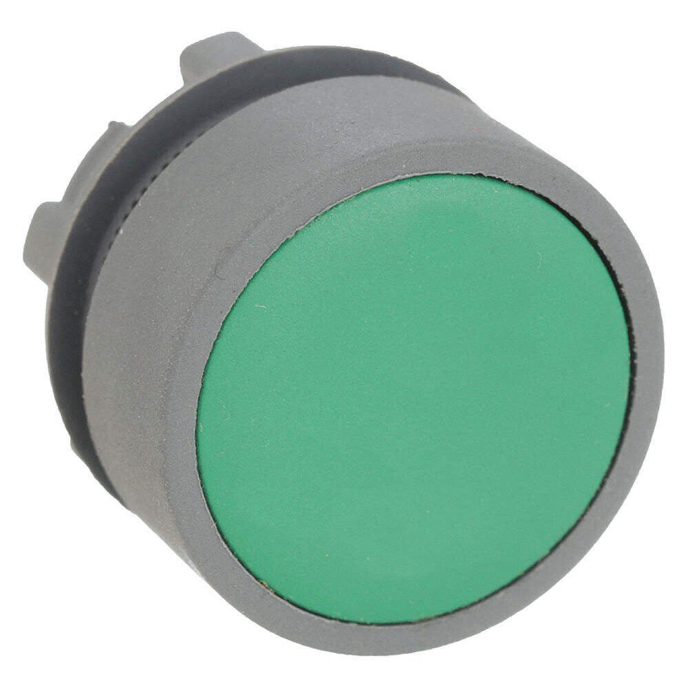 DAYTON 30G094 Plastic Push Button Operator, 22MM Green Momentary, Flush (2 Pack)