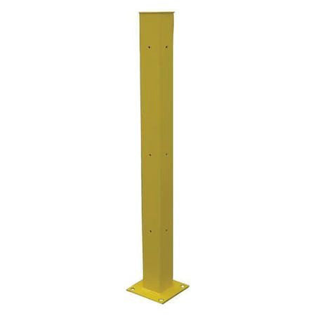 Zoro Select 21Xm01 Tubular Mounting Post,10 In X 60 In,Ylw