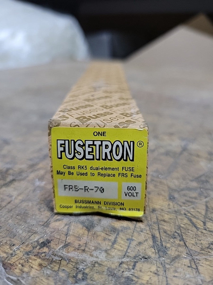 FUSETRON 600 VOLT AC 300 VOLT DC 70 AMP FUSE FRS-R-70