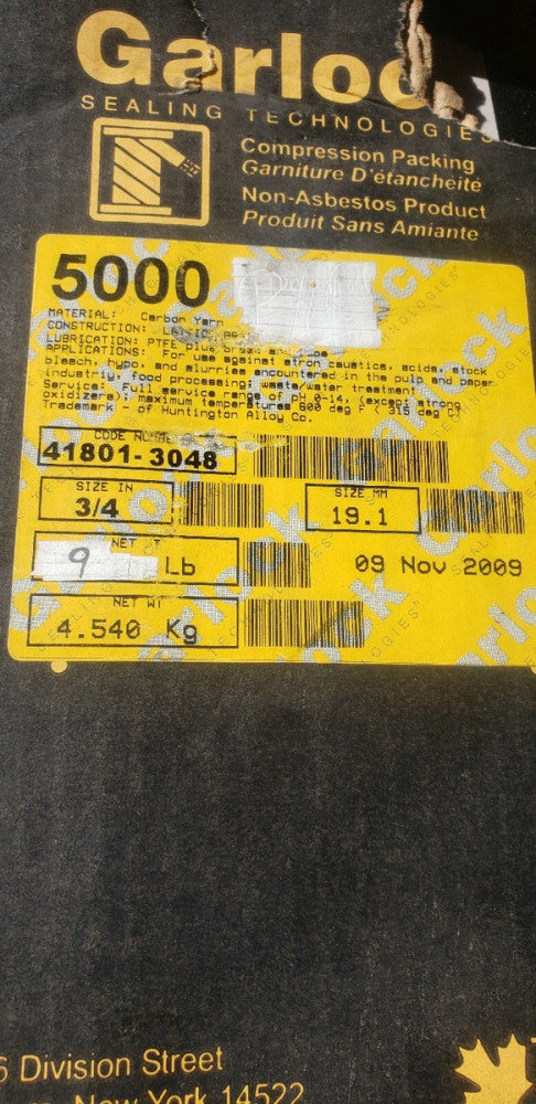 OEM Brand New Garlock 5000 3/4 inch  9 LBS 41801-3048 ( B1-2D)