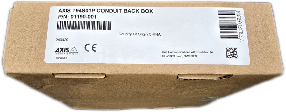 Axis Communications T94S01P Conduit Back Box P/N 01190-001