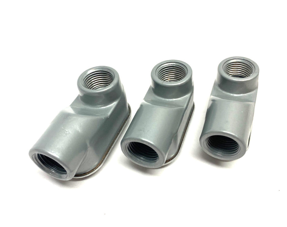 Red Dot DASLB-1/2 Conduit Body w/ Cover Gasket 1/2" Threads LOT OF 3