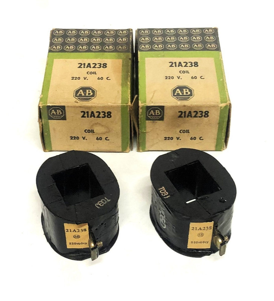 Allen-Bradley 220V 60C Contractor Coil 21A238 [Lot of 2] NOS