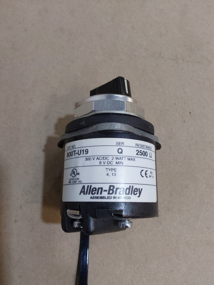 800T-U19 Allen-Bradley 800T Series Potentiometer Unit 2500 Ohms