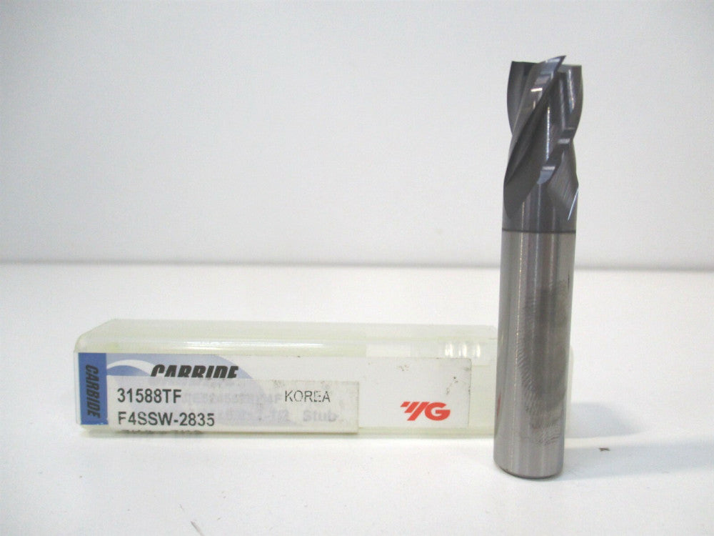 YG-1 (31588TF) 7/16" x 5/8" x 7/16" x 2-1/2" OAL Carbide 4-Flute Square End Mill