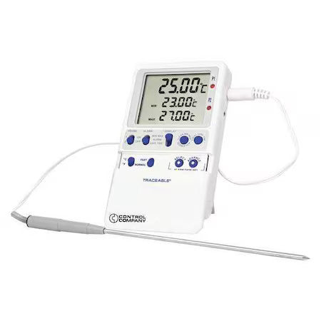 Traceable 4242 Digital Thermometer, -58 Degrees To 158 Degrees F For Wall Or