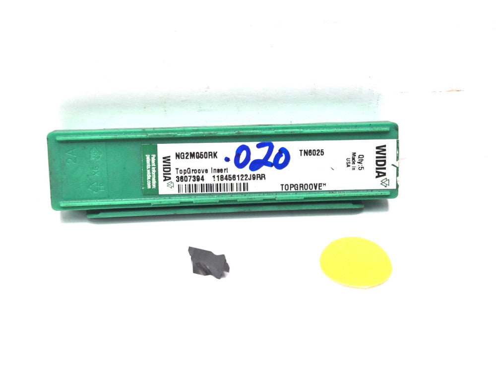 WIDIA TOP GROOVE INSERT*NG-K*NG2M050RK*.020