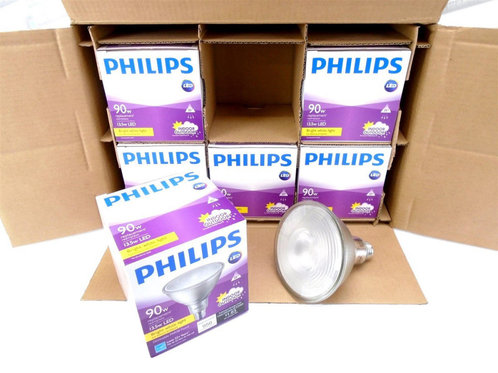 PHILIPS - Case of 6 - 9290012921 - 90W Equiv Dimmable LED Flood Light 950 LUMENS