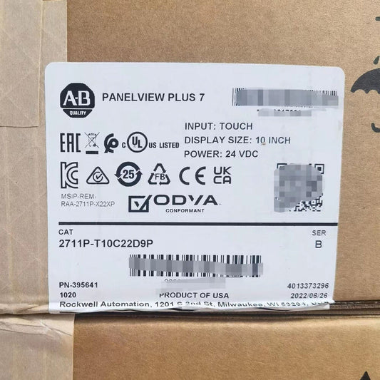 2022 AB 2711P-T10C22D9P HMI PanelView Plus 7 Graphic Terminal 2711PT10C22D9P