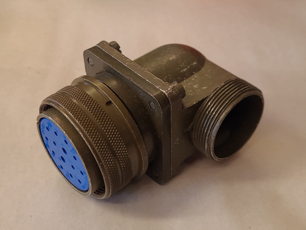 NOS Amphenol 28-2S 14-pin Right Angle Solder Cup Connector