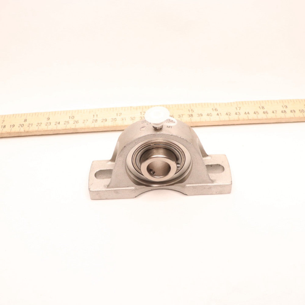 Sealmaster Pillow Block Ball Bearing Unit 2-Bolt Base Stainless Steel 3/4" Bore
