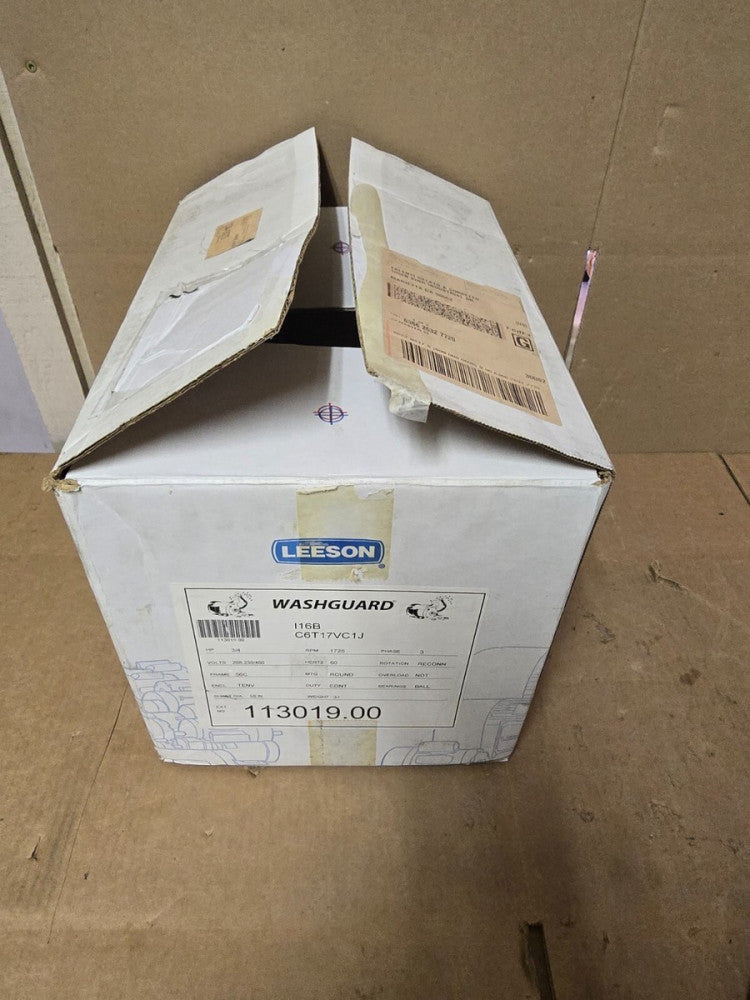 LEESON WASHGUARD MOTOR,113019.00, 3/4 HP,1725 RPM,NEW IN BOX! MAKE OFFER!!