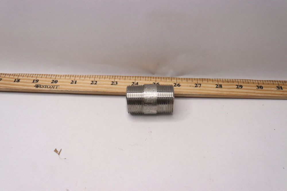 Merit Brass Nipple 304/304L Stainless Steel Sch 80 1" x 2" MNPT 1812558