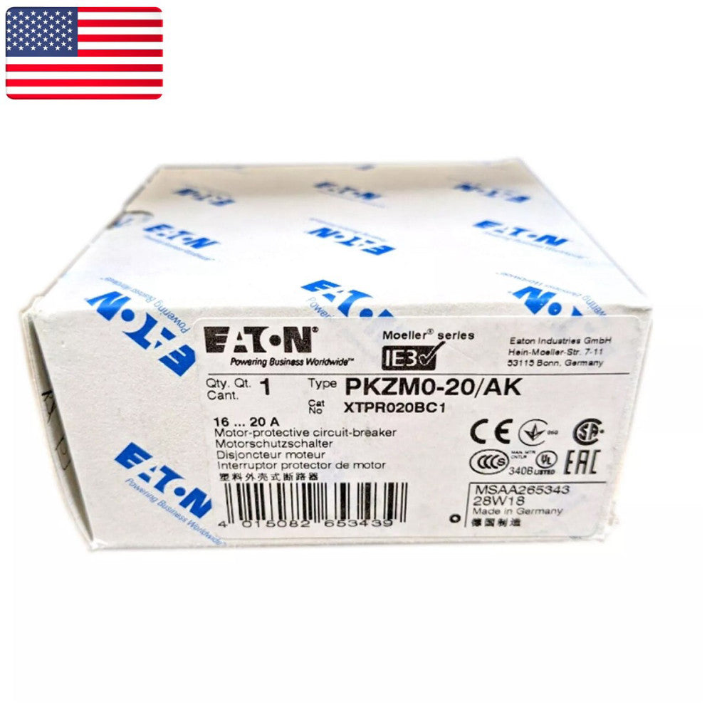 One Brand New EATON PKZM0-20 Motor Protective Circuit Breaker - US Stock