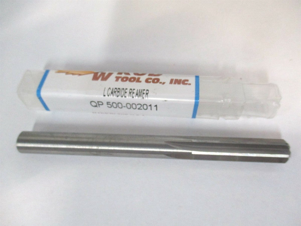 W-Rod (500-02011) 9/32" x 1-1/8" x 3-1/4" OAL Carbide Straight Chucking Reamer