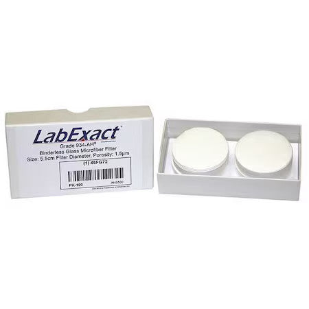 Labexact Lss-Ah5500 Glass Microfiber Filter,55Mm Dia.,Pk100