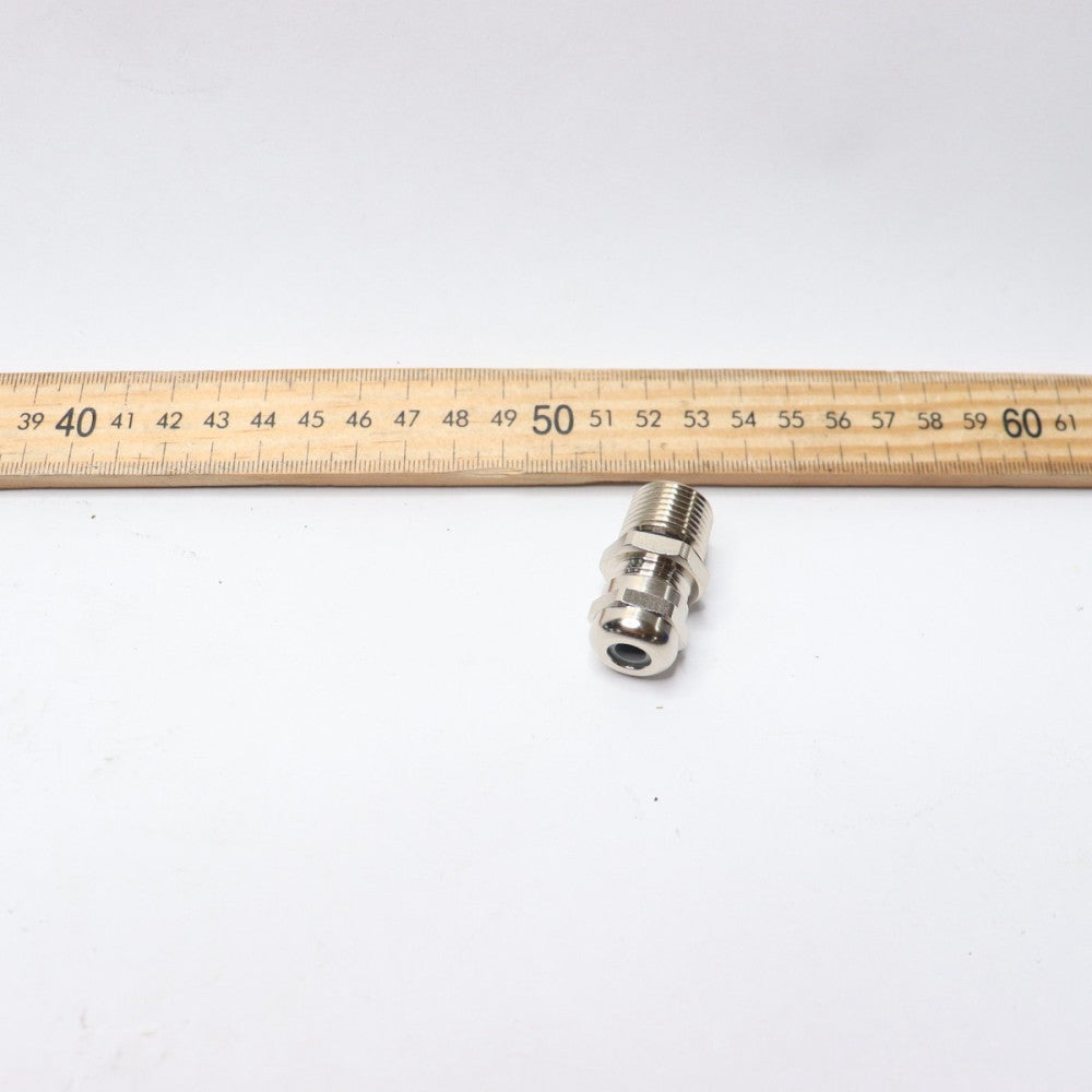 Cord Grip Nickel Plated Brass 3/8" NPT Dome x .08" - .24"