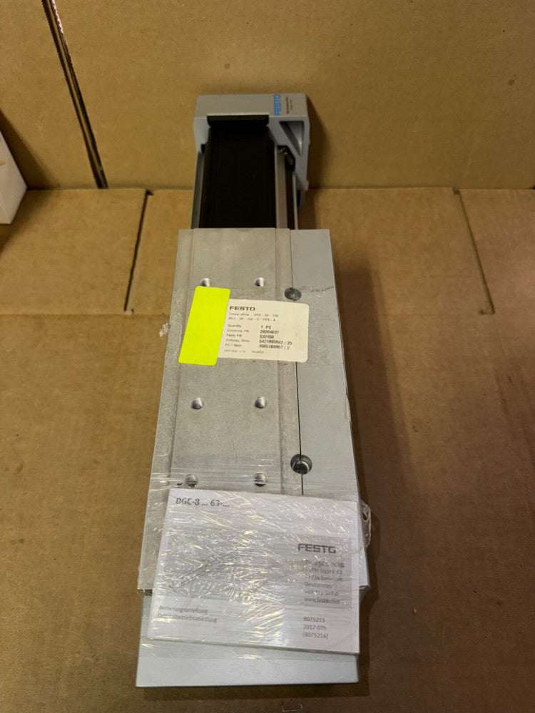 FESTO DGC-50-150-G-PPV-A LINEAR DRIVE, 50MM-RODLESS, NEW-OPEN BOX! MAKE OFFER!