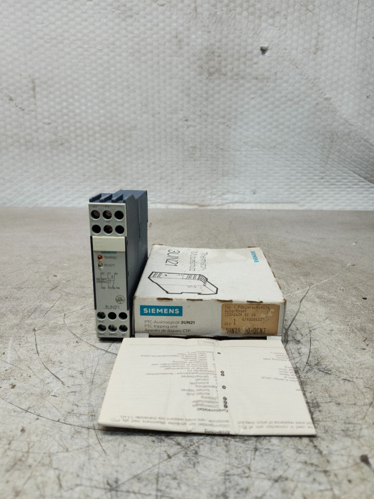 NEW IN BOX SIEMENS THERMISTOR RELAY MODULE 3UN2100-0CN7