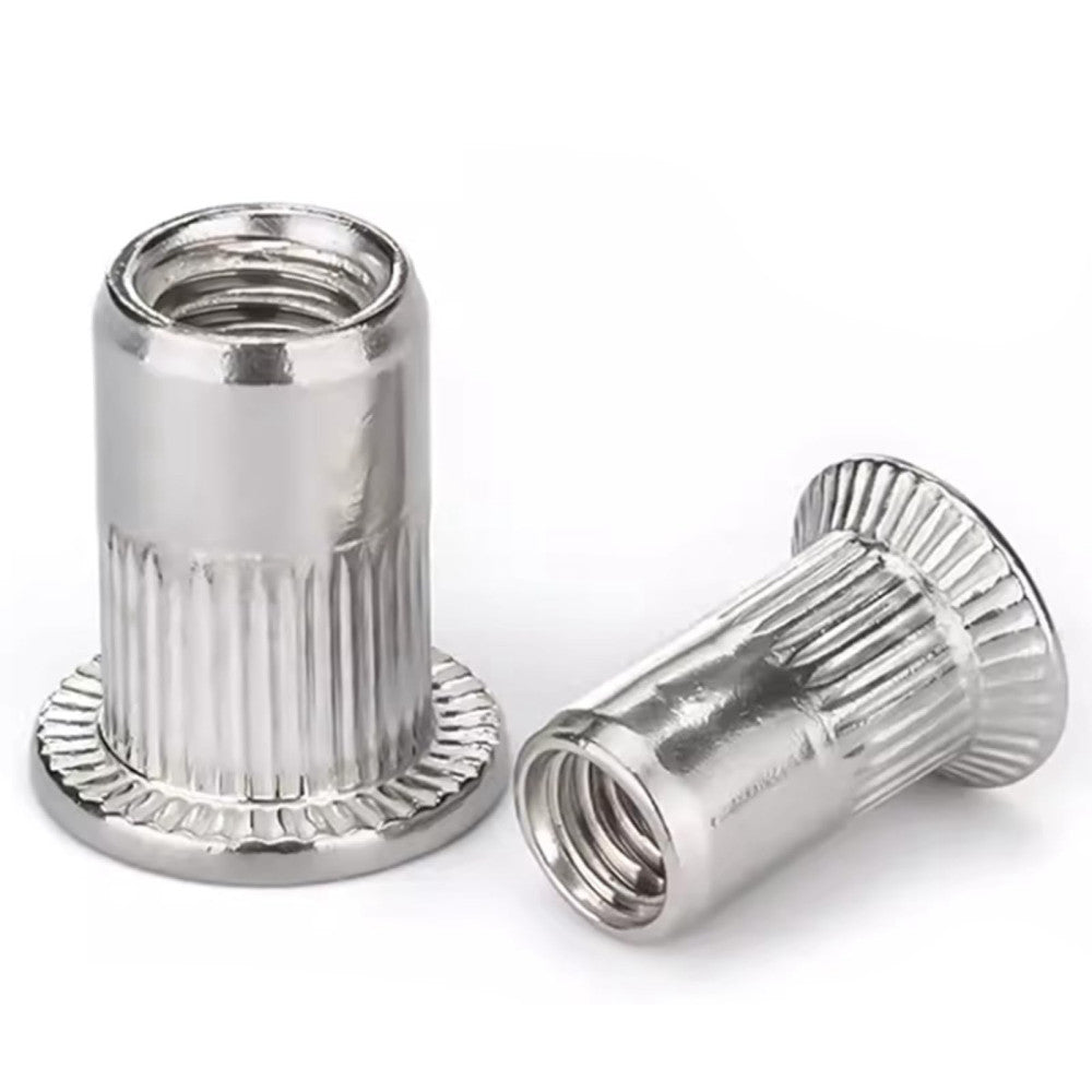 20PCS M10 304 Stainless Steel Rivet Nuts Metric Threaded Insert Nutsert Rivnuts
