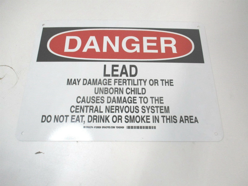 Brady (125829) 10" x 14" Lead May Damage Fertility Or The Unborn Child Sign