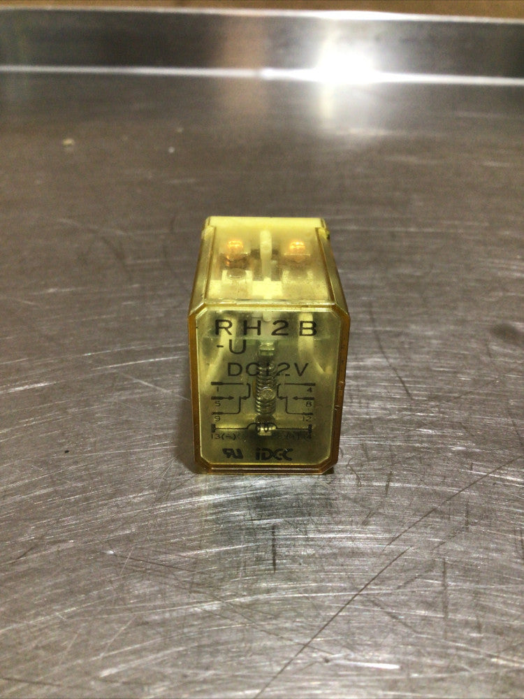 IDEC RH2B-U, DC12V, 120-240VAC, 30VDC, 1/6 HP Ice Cube Relay, NOS Surplus