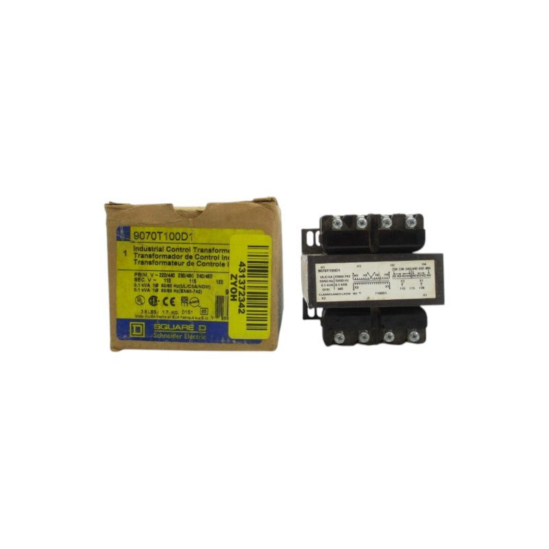 SQUARE D 9070T100D1 220/440V 230/460V 240/480V NSMP