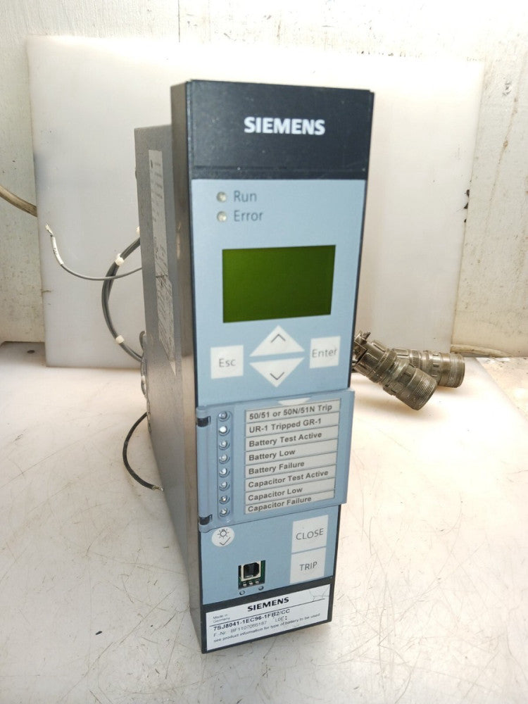 SIEMENS 7SJ8031-1EC96-1FB2/BB OVERCURRENT PROTECTION