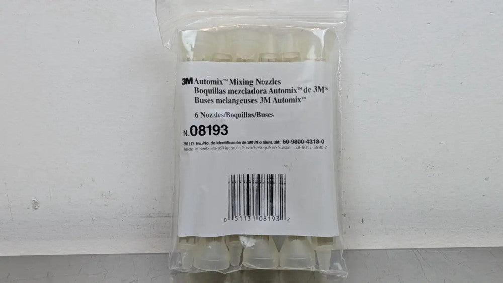 6 Pack 3M 08193 Mixing Nozzles Automix for 2 Part Adhesive