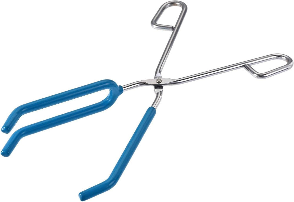 Lab Beaker Tongs 3 Prongs Stainless Steel 11.81-Inch Opens up to 180Mm Width Blu