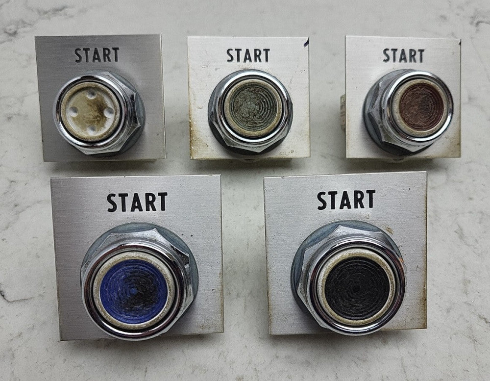 5 Pack Square D 9001 KA-2 Start Push button Contact Block Used Several Colors