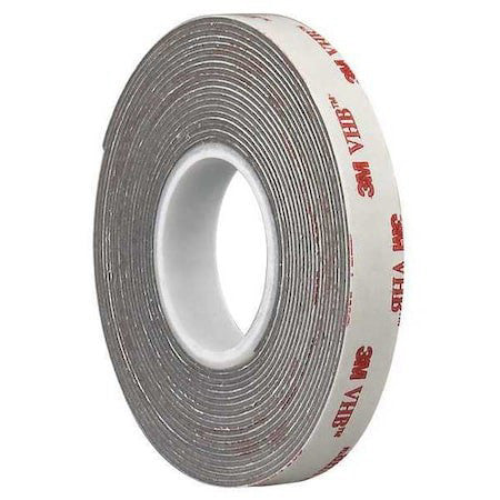 3M 4936 Double-Sided Foam Tape, 1 In W, 5 Yd L, 1/32 In, Acrylic Foam,