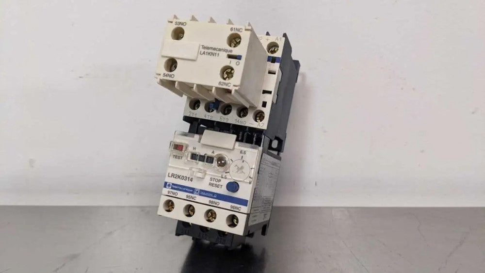 Telemecanique LR2K0314 LP1K09 LA1KN11 Contactor with Overload Relay 5.5-8A Schne