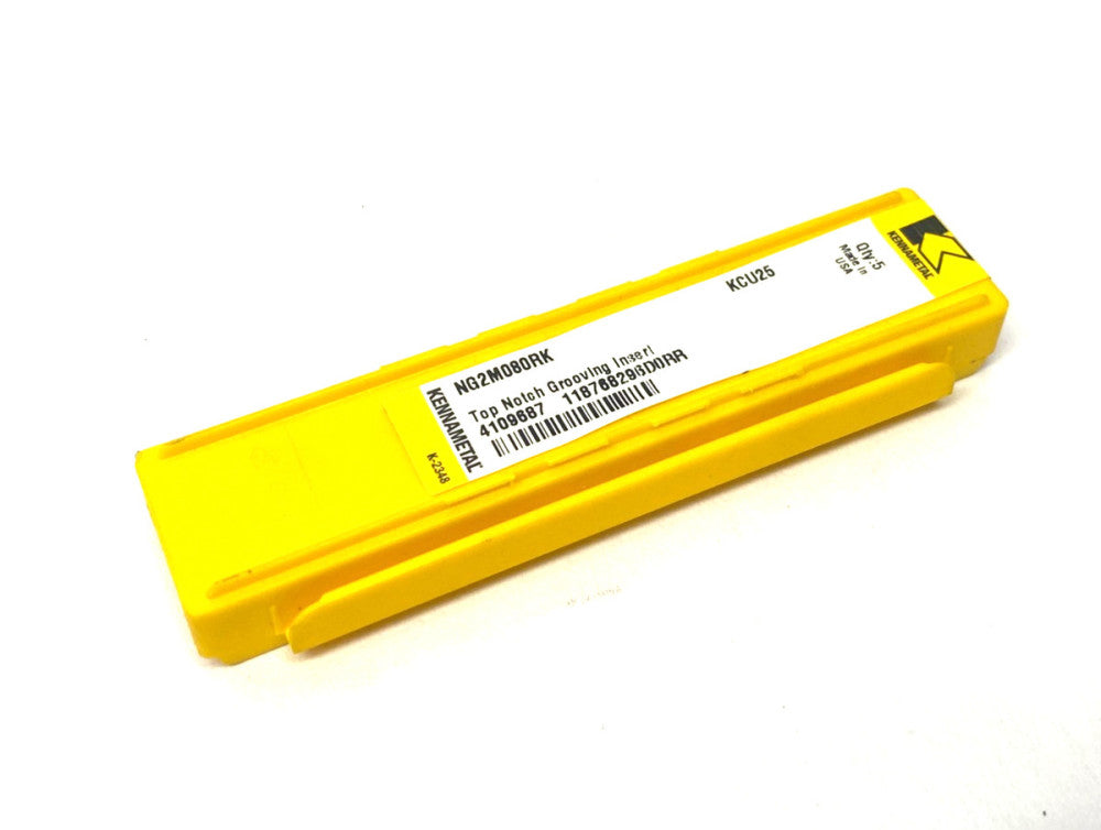 Kennametal 4109687 Top Notch™ Groove and Turn Inserts NG2M080RK PKG OF 5