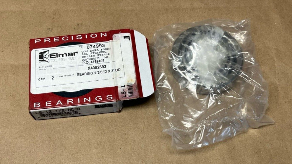 Precision Bearings LS-12 1/2-AC D Ball Bearing 1-3/8ID x 3"