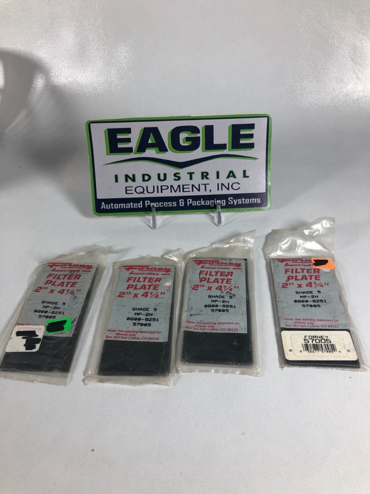 Forney Industries  MP-2H Shade 5 Filter Plate 2" x 4-1/4"   (Package of 4)