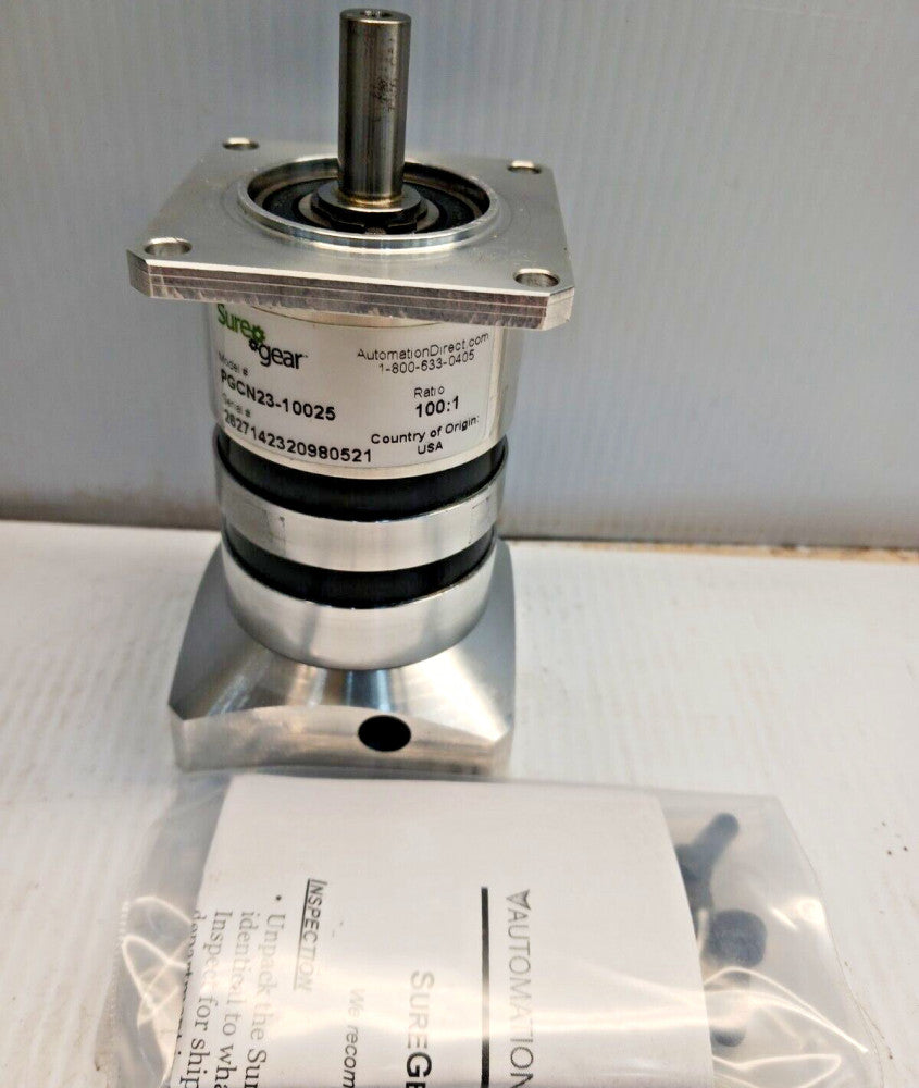 NEW AUTOMATION DIRECT 100:1 PLANETARY SURE GEAR BOX PGCN23-10025