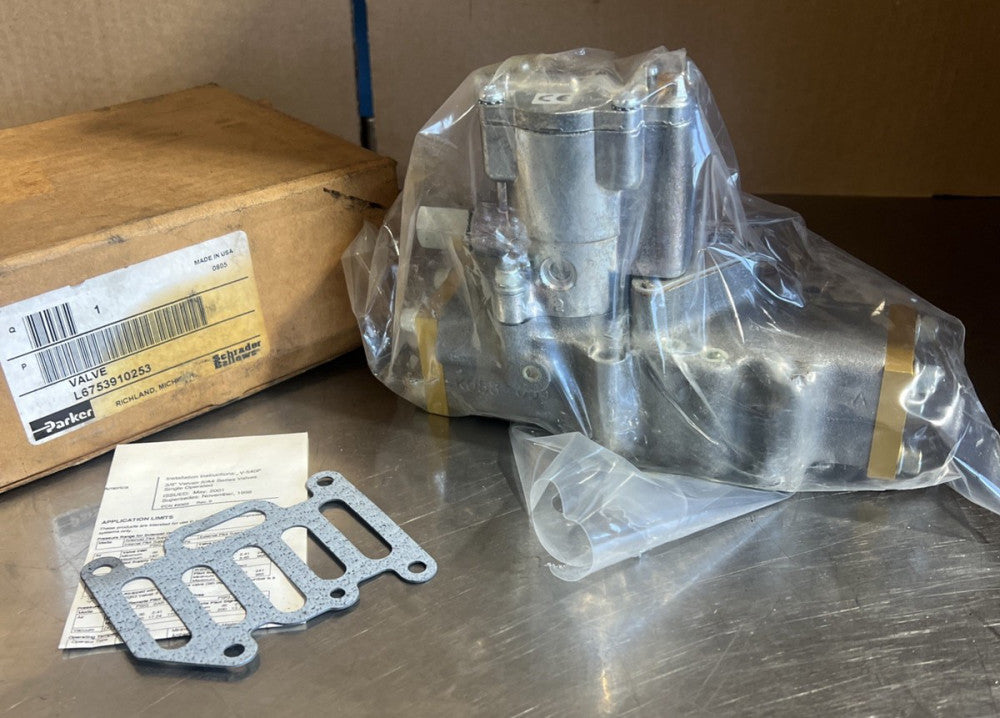 Parker L6753910253 Valvair II 4-Way, 2 Position, 3/8" Subased Mounted Valve Nos