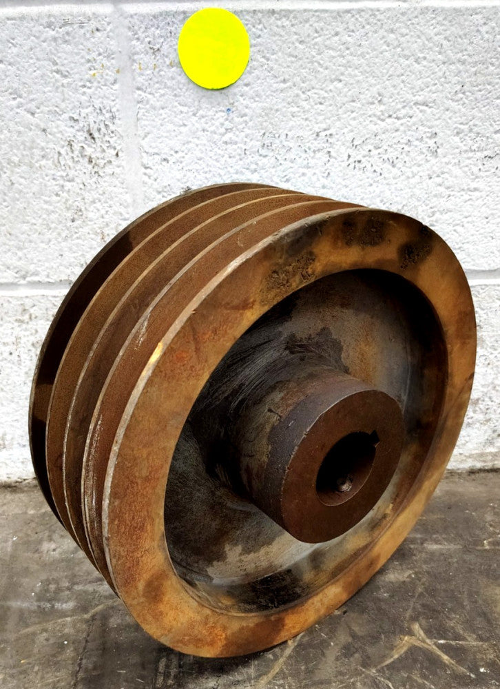 UNBRANDED 4 GROOVE PULLEY 12" OAD 1" X 1" GROOVE STEEL MATERIAL
