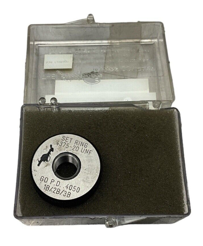 JOHNSON GAGE  .4375-20 UNF  .4050  SET RING