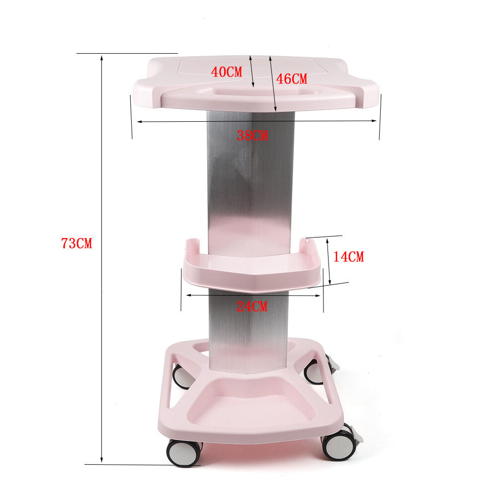 Barber Storage Basket Rolling Cart Beauty Salon Trolley Cart w/ Storage Tray